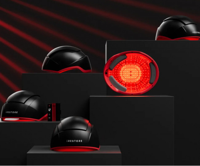 Пристрій призначений для стимуляції росту волосся за допомогою лазерної терапії iRESTORE Elite